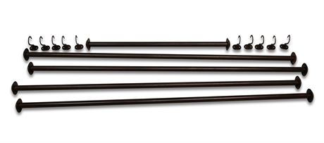 Adjustable Bronzed Metal Curtain Rods