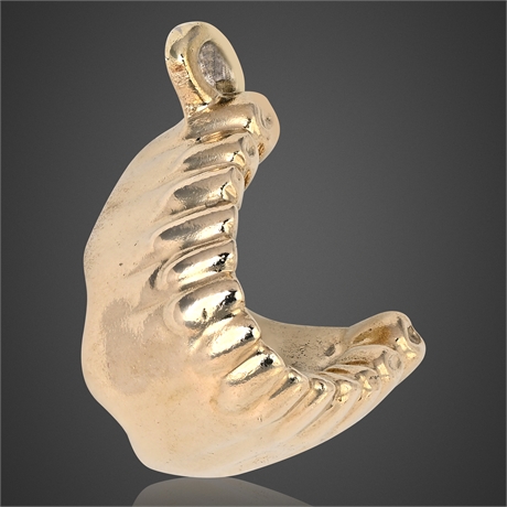 14K Gold Upper Denture Charm/Pendant — 14.9g Solid, Acid Tested