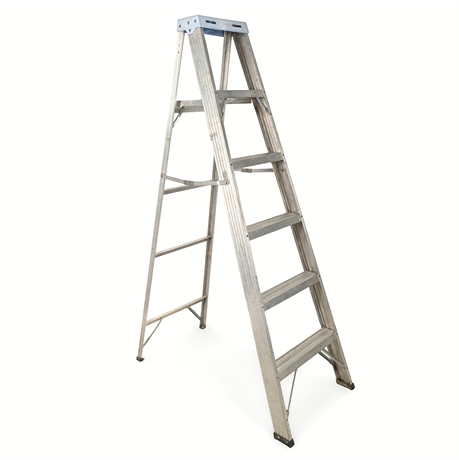 Werner 6 Ft Aluminum Step Ladder — Maker Marked, Professional Grade