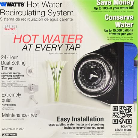 Watts Hot Water Recirculating System