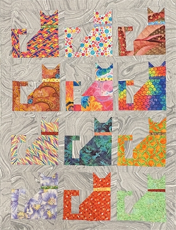 Kitty Cat Lap Quilt by Julia McNie