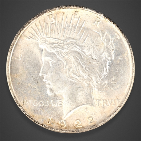1922 Peace Silver Dollar – Philadelphia Mint – .900 Silver