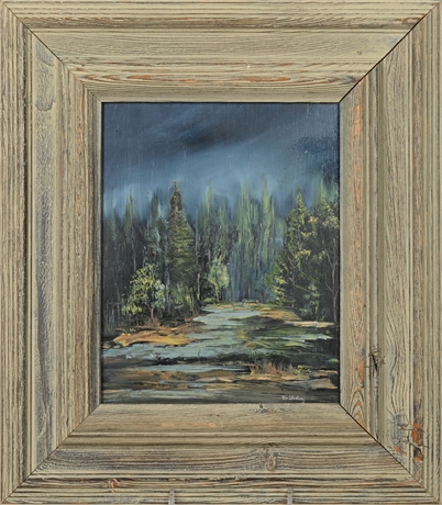 John Sterling 'Mountain Field' Original Oil on Canvas