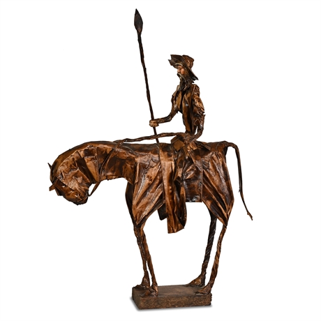 Don Quixote Paper Mache Sculpture