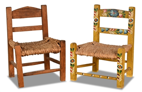 Pair Vintage Chairs for Children
