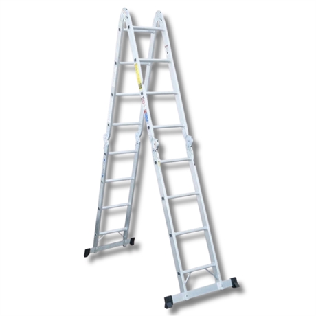 Werner 8' Multi-Position Ladder M1A-8-16B 300lb Aluminum 16' Extension