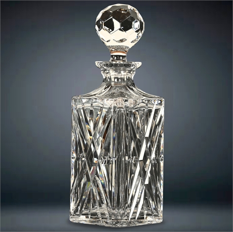 Atlantis 10" Cut Crystal Decanter