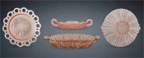 Pink Depression Glass Collection