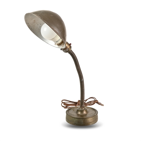 Art Deco Gooseneck Machinist Lamp