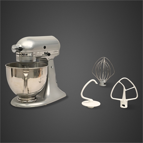 KitchenAid Artisan KSM150PSMC Stand Mixer in Metallic Chrome with Attachments
