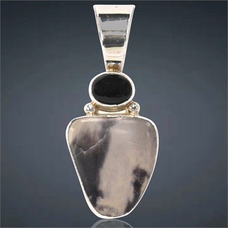 Dendrite & Onyx Pendant