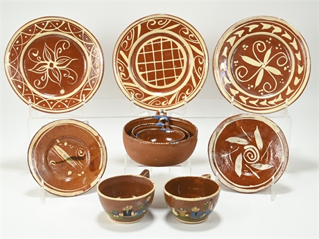Vintage Tlaquepaque Mexican Pottery Pieces