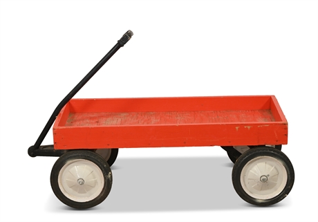 Little Red Wood Wagon