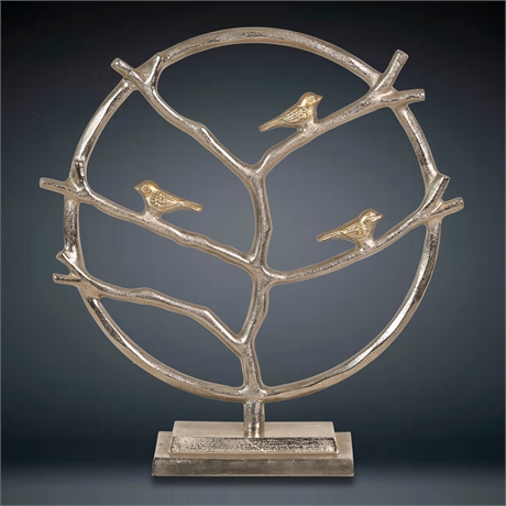 17" Tree of Life Sculpture with Love Birds