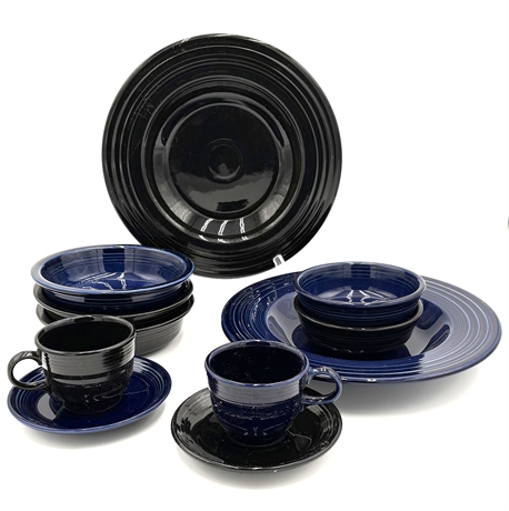 Fiestaware  Black and Blue