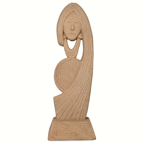 James Tsoodle “Zia” Abstract Sculpture — 46½″ Tall, Signed & Stamped
