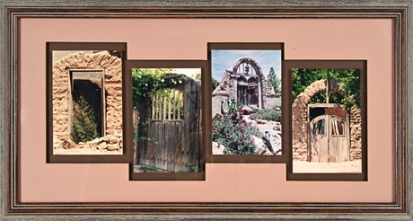 Mike Groves Southwestern Adobe Doorways — Framed Photo Quad