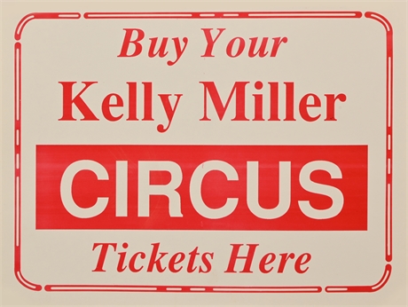 Buy Your Kelly Miller Circus Tickets here Poster