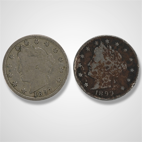 1899 Liberty Nickel / 1897 Liberty Nickel