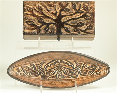 Tribal Trinket Box and Tray