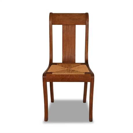 Antique John D. Raab Mahogany Chair