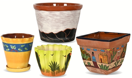 Assorted Hand Painted Planters