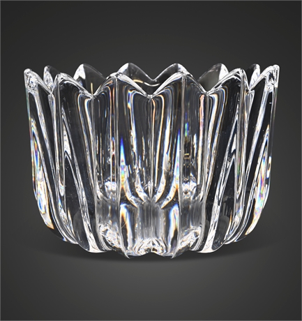 Orrefors “Fleur” Crystal Bowl by Jan Johansson