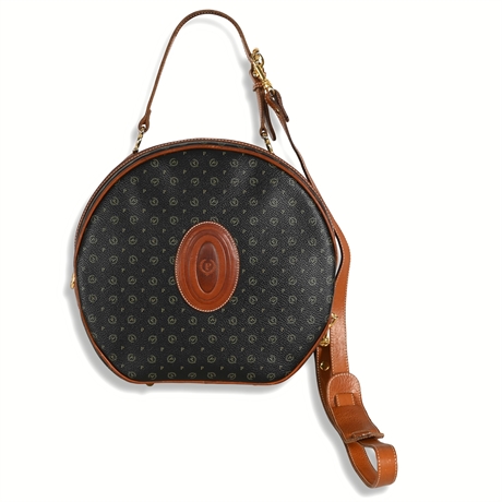 Vintage Pollini Circular Leather Bag