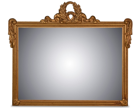 Antique French Gilt & Plaster Mirror