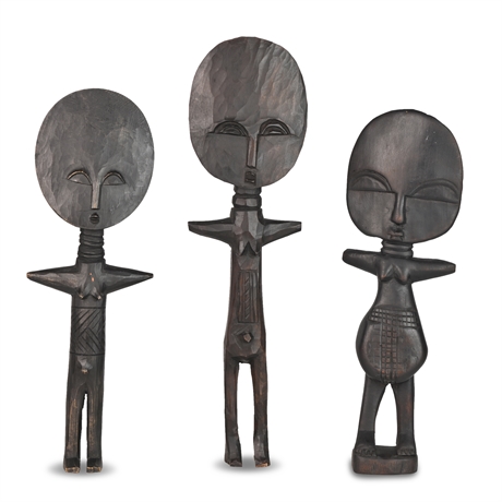 Carved African Fertility Statues