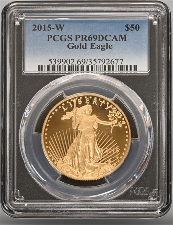 2015 $50 Gold Eagle Coin PCGS Graded