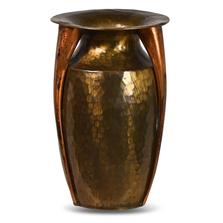 Copper & Brass Deco Style Vase