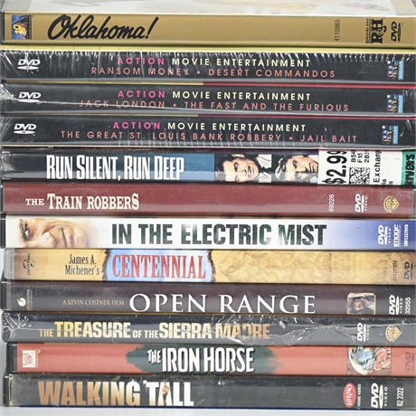 12 Classic Western DVD Movies
