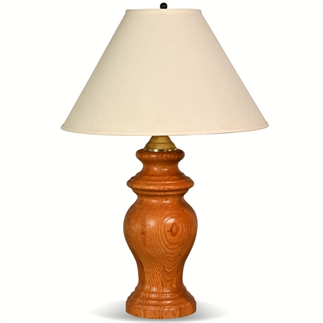 30" Oak Table Lamp
