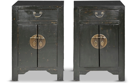 Pair Chinese Bedside Chests