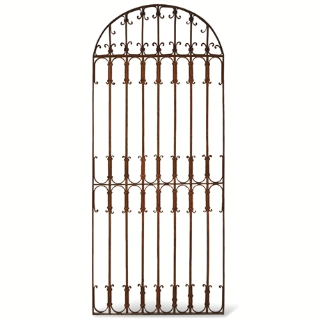 Late 19th Century Spanish Moorish Style Hand-Forged Wrought Iron Gate Panel