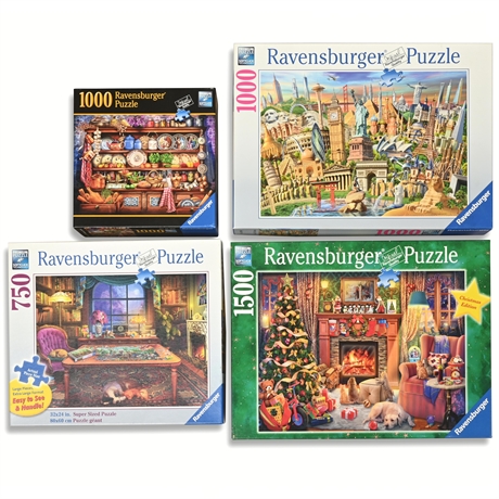 (4) Ravensburger Puzzles