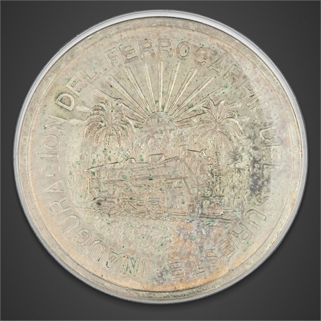 1950 Mexico Cinco Pesos – Silver, Mo Mint