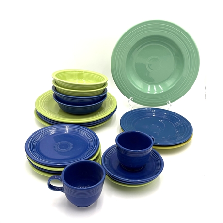 Fiestaware Blue and Green