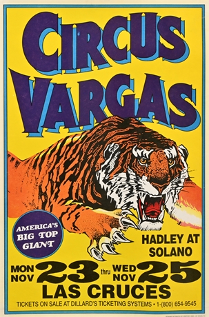 Circus Vargas-Las Cruces Poster