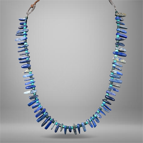 17" Lapis & Turquoise Necklace