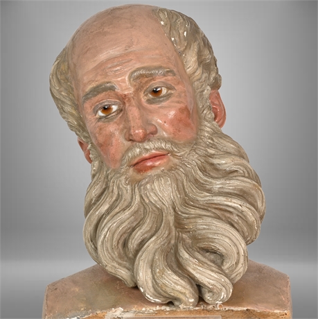 Polychrome Bust of St. Joseph