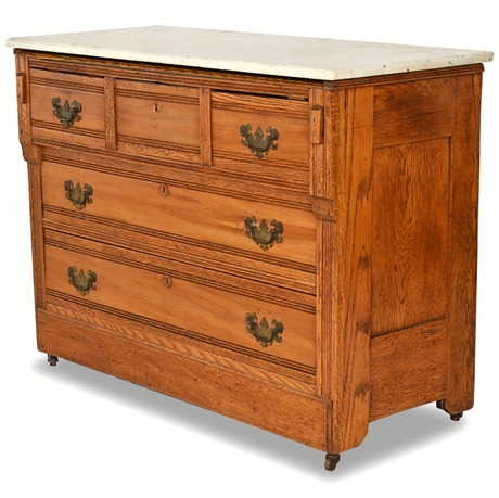 Victorian Oak Washstand/Dresser