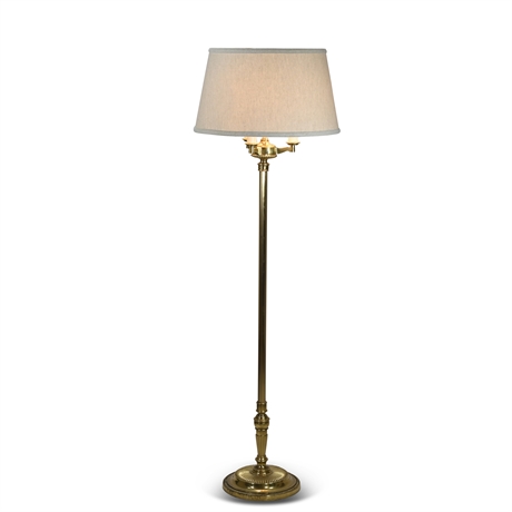 Vintage 60" Stiffel Brass Floor Lamp