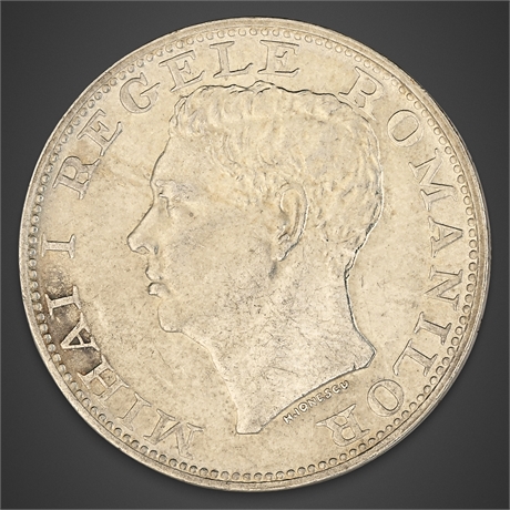 1944 Romania 500 Lei – Silver
