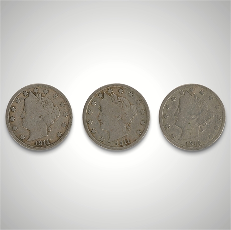 1911 Liberty Head Nickel Set