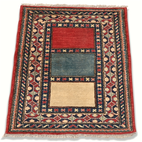 Hand Knotted Afghan Wool Rug