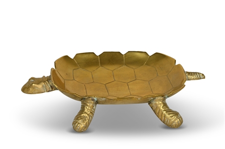 Solid Brass Turtle Dish