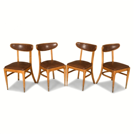 Set of Four Mid-Century Modern Dining Chairs – For Restoration