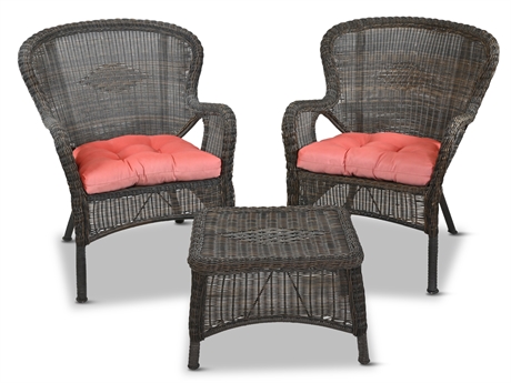 Wicker Style Patio Seating